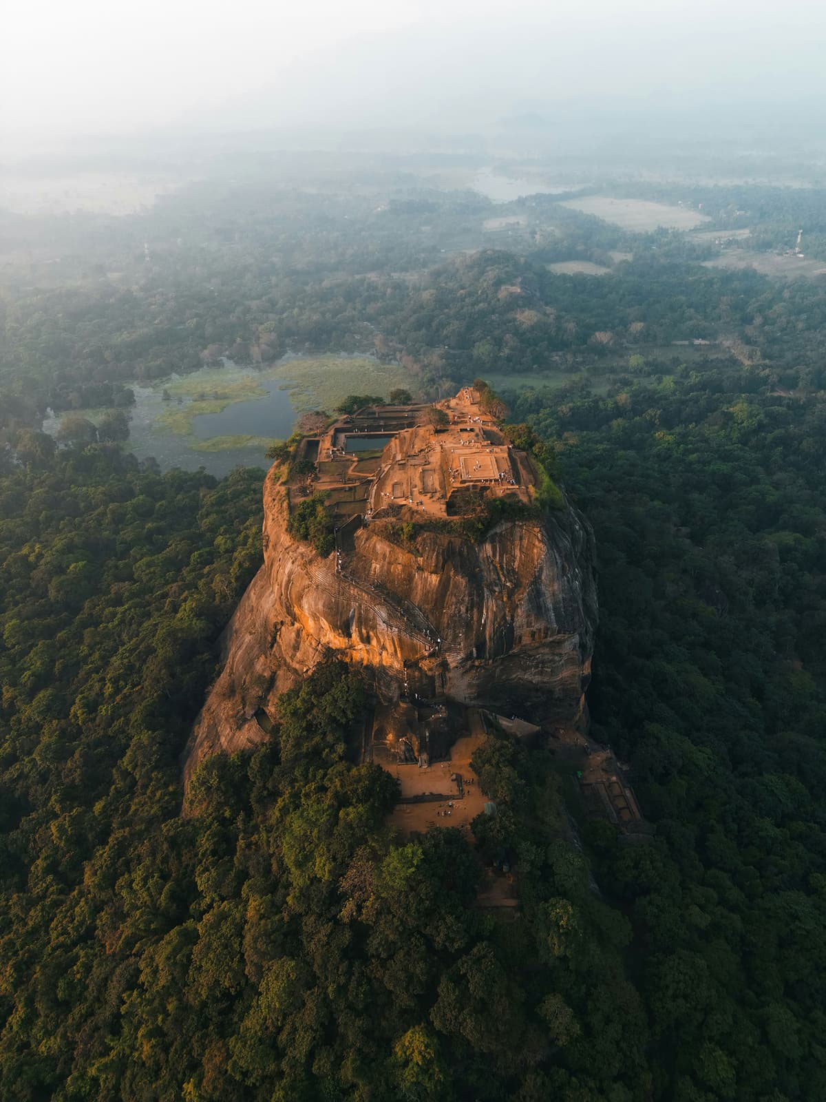 Beautiful Sri Lankan landscape with tea plantations